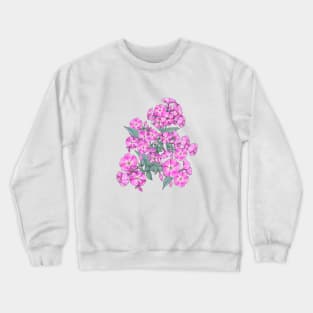 Pink Phlox - Bouquet of beautiful Phloxes Crewneck Sweatshirt